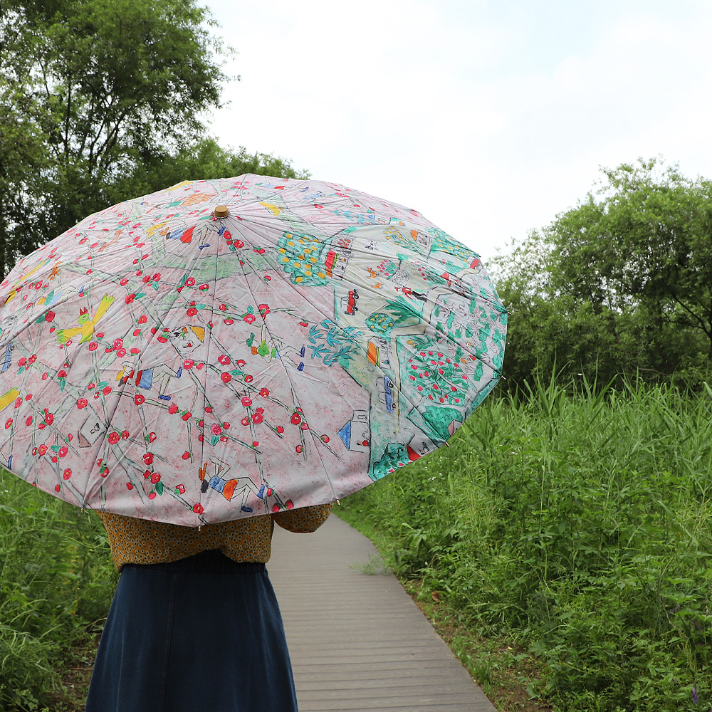 [우산] 왈종 우산 (핑크)